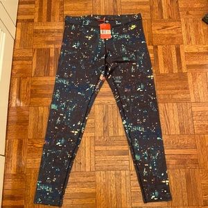 Nike multicolor workout/running activewear pants